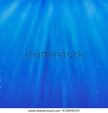 Ocean deep with ethereal sunburst