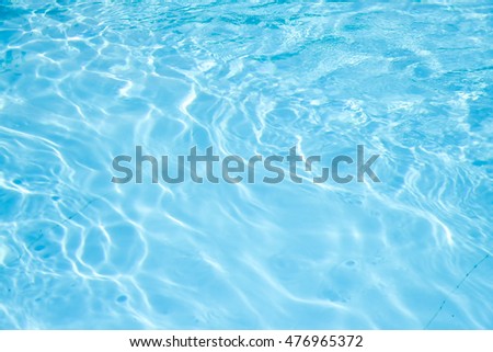 Water background, Hotel swimming pool with sunny reflections