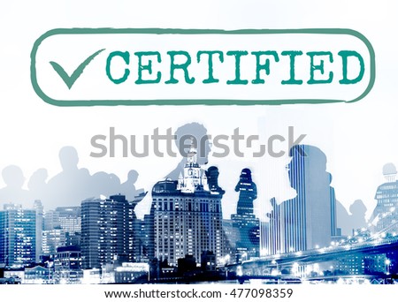 Certified Result Status Approve Decision Graphic Concept