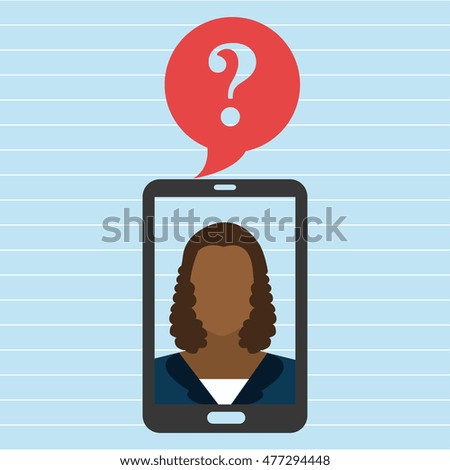 smartphone woman question