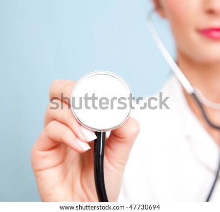 Macro shoot of medical person for health insurance Royalty-Free Stock Photo #47730694