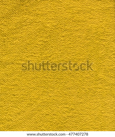 Close Up of a Yellow Cotton Towel