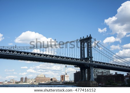 manhattan bridge in NY city