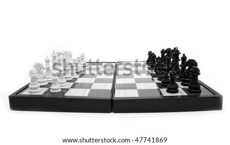 chess figures on a board for illustrations