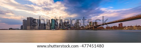 New York City Skyline panorama.