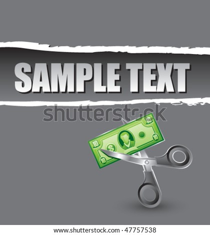 price cut gray ripped template