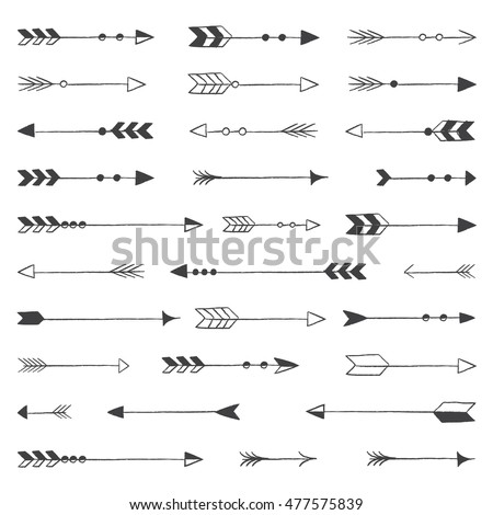 Rustic Arrows - Rustic Arrows Vector Clipart Bundle
