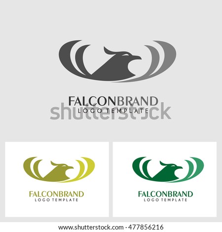 Falcon Brand logo template. Vector illustration.eps.10