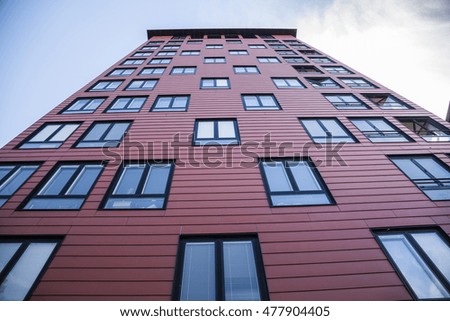 Abstract facade lines on modern building,abstract background