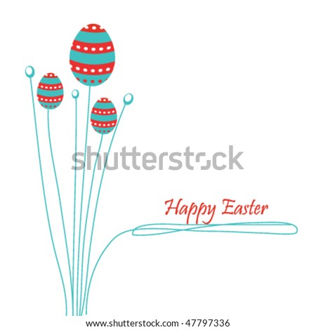 Easter greeting eggs
