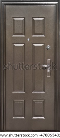 Entrance metal doors