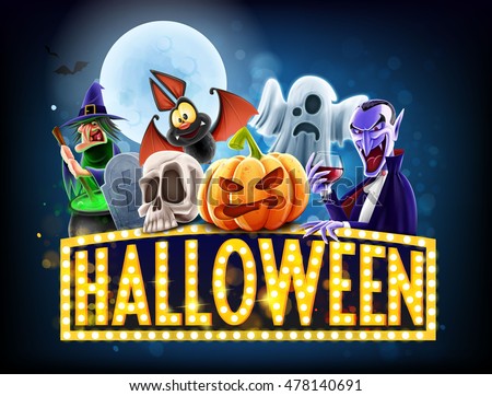 halloween banner  Royalty-Free Stock Photo #478140691