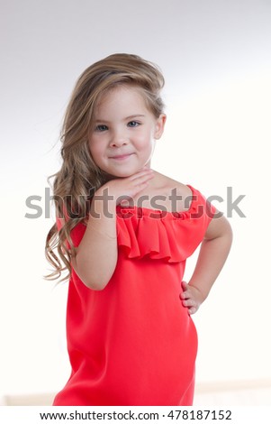 young beautiful girl with long hair