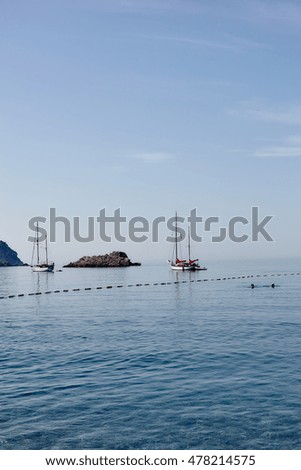 Beautiful landscapes of Montenegro, Adriatic sea and rocks