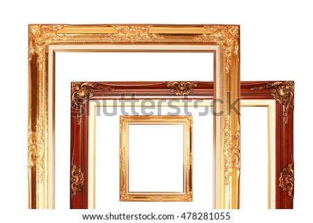 Photo frame isolated on white.