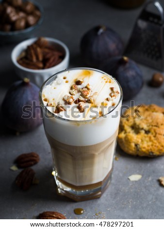 Maple pecan coffee latte