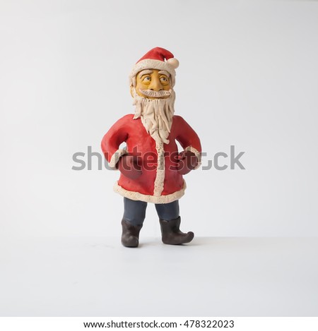 
Photos for your design . Made of plasticine funny Santa Claus . Royalty-Free Stock Photo #478322023