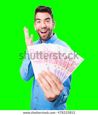 man holding banknotes