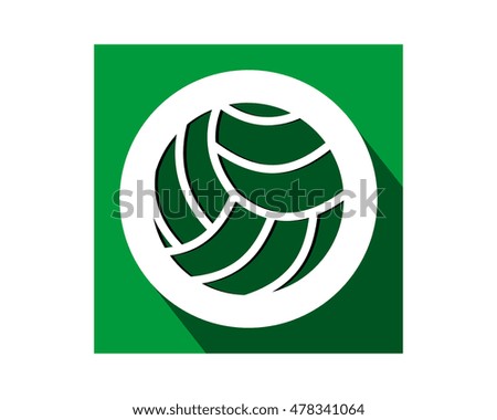 volleyball green sports equipment tool utensil image vector