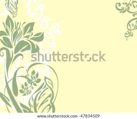 VECTOR Flower background for design