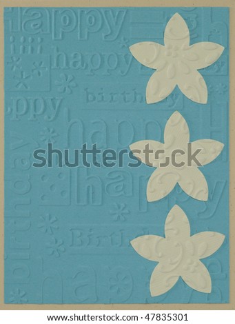 Papercraft greeting card face