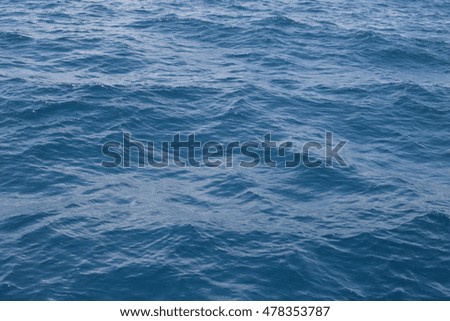 Sea surface withe wave