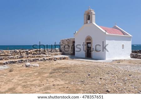 white church on the seafront