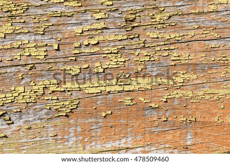 Brown and yellow vintage wooden texture or background