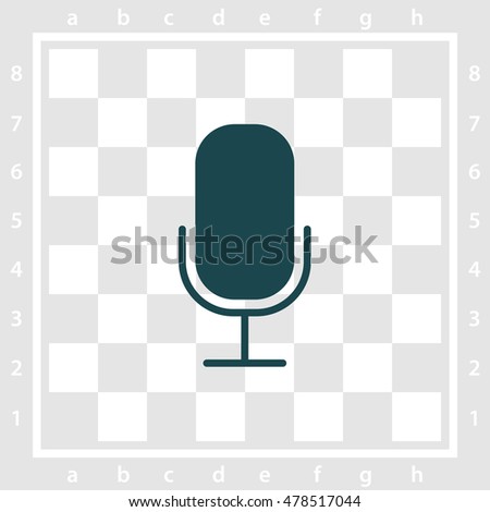 Web icon. Microphone, voice search