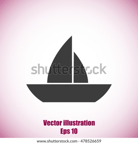 boat vector icon