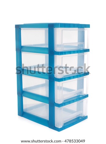 locker for screws and bolts in front of white background