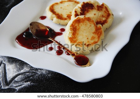 fresh curd pancake