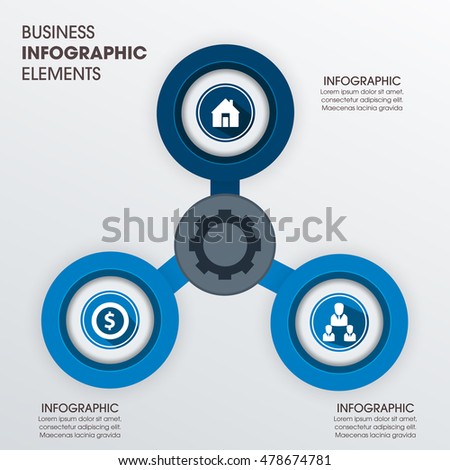 Infographics vector design template