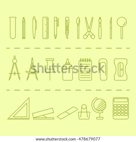 Office tools,vector outline icon