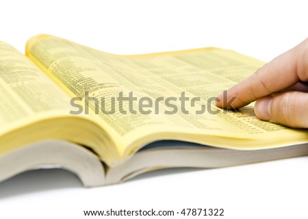 Yellow Pages Search Royalty-Free Stock Photo #47871322