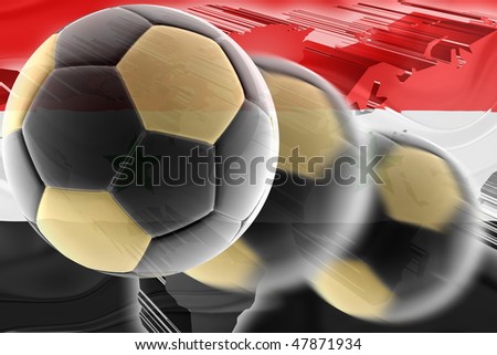 Flag of Syria, national country symbol illustration wavy sports soccer football