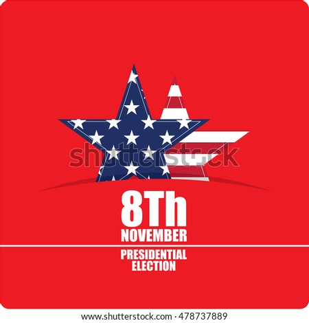 United states of America Election day, Vector illustration