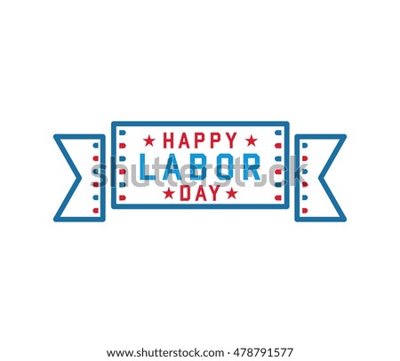 Happy Labor Day Ribbon