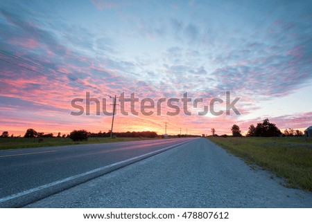 highway road in Muskoka, Ontario