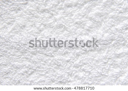 Texture white cotton towel background