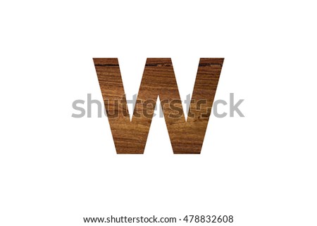 Wood font alphabet concept art.