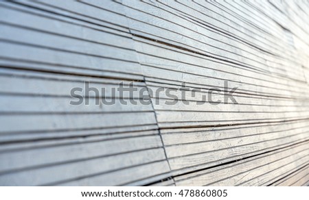 Close up of an interesting wood paneling