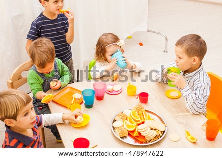 Lunch in kindergarden