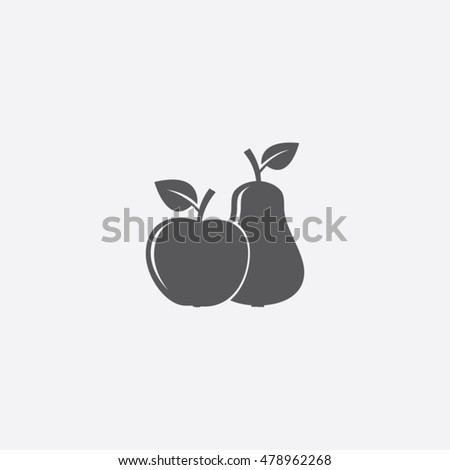 Apple with pear icon
