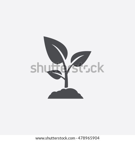 Sprout vector logo design template Royalty-Free Stock Photo #478965904