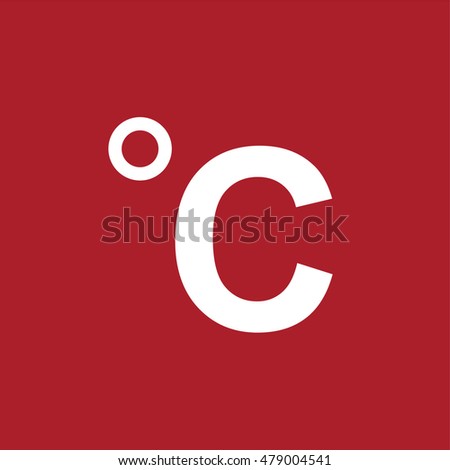 Celsius icon . Vector illustration