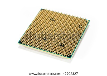 Close up of computer processor