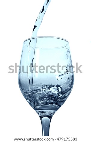 POURING WATER in a glass