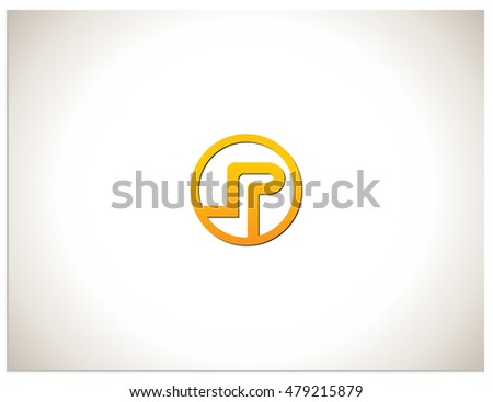 Text logo which consists of connected abbreviations P and L. Isolated sign symbol of PL in circle.