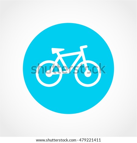 bike Icon Isolated on White Background